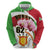 Personalized Burundi Independence Day Zip Hoodie Coat Of Arms Bujumbura Flower - Wonder Print Shop