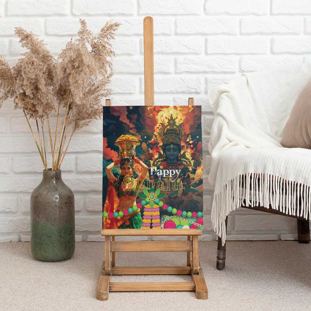 Bonalu Festival 2024 Canvas Wall Art Bonam Parikrama - Wonder Print Shop