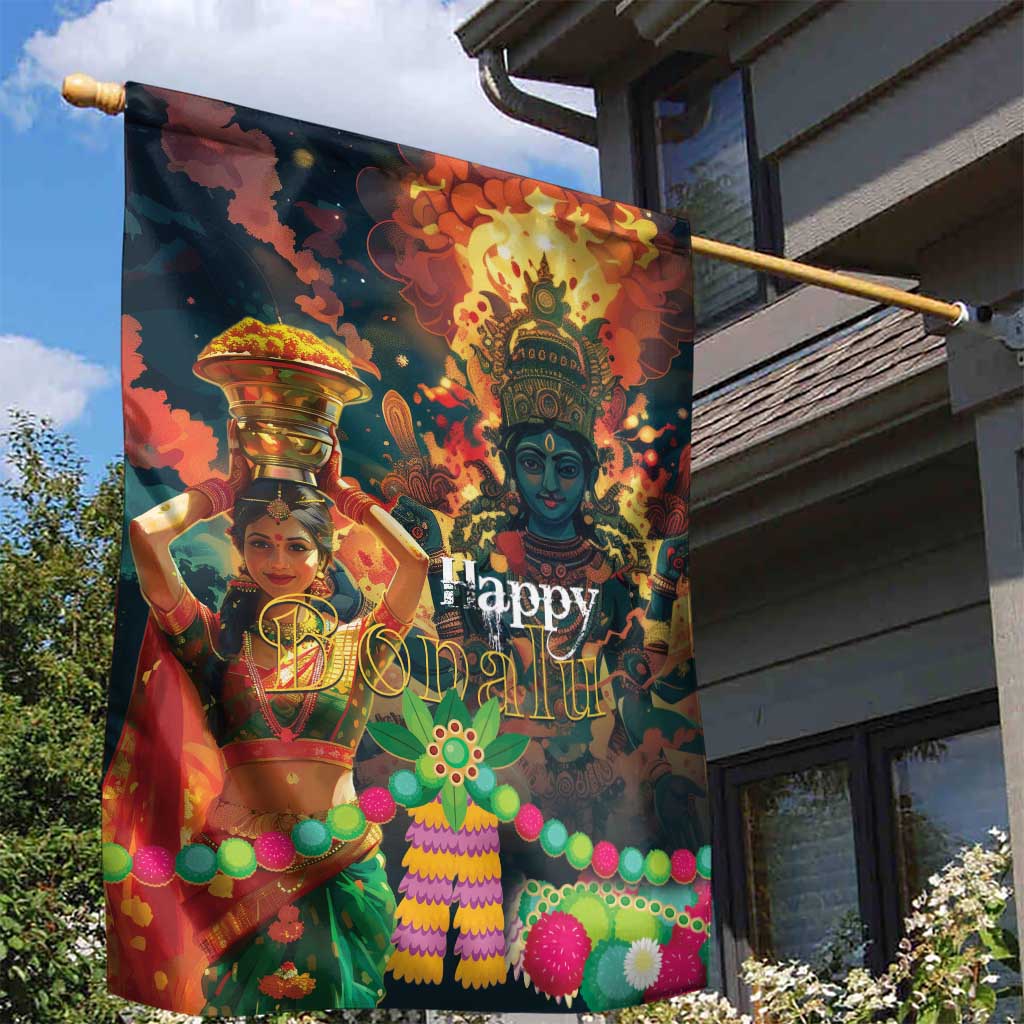 Bonalu Festival 2024 Garden Flag Bonam Parikrama - Wonder Print Shop
