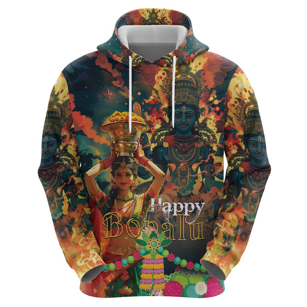 Bonalu Festival 2024 Hoodie Bonam Parikrama - Wonder Print Shop
