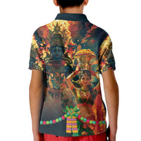 Bonalu Festival 2024 Kid Polo Shirt Bonam Parikrama - Wonder Print Shop