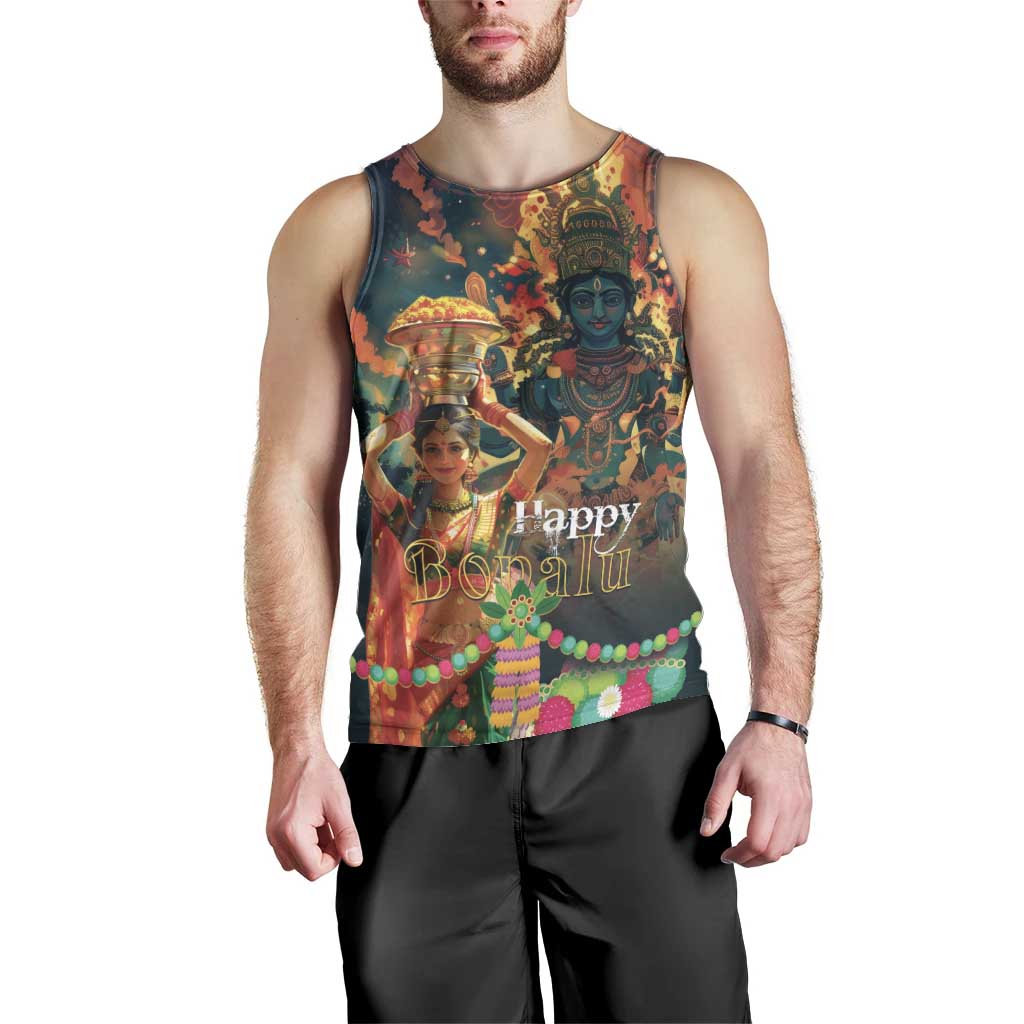 Bonalu Festival 2024 Men Tank Top Bonam Parikrama - Wonder Print Shop