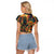Bonalu Festival 2024 Raglan Cropped T Shirt Bonam Parikrama - Wonder Print Shop