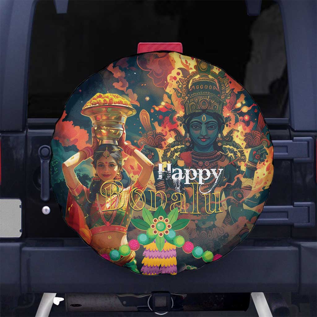 Bonalu Festival 2024 Spare Tire Cover Bonam Parikrama - Wonder Print Shop