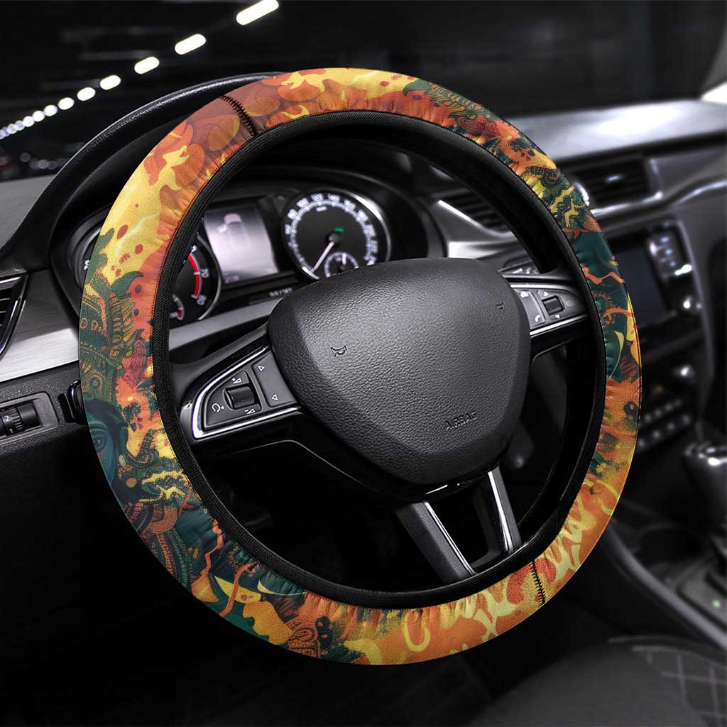 Bonalu Festival 2024 Steering Wheel Cover Bonam Parikrama - Wonder Print Shop