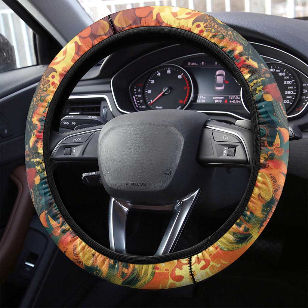 Bonalu Festival 2024 Steering Wheel Cover Bonam Parikrama - Wonder Print Shop