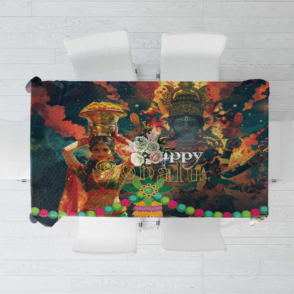 Bonalu Festival 2024 Tablecloth Bonam Parikrama - Wonder Print Shop