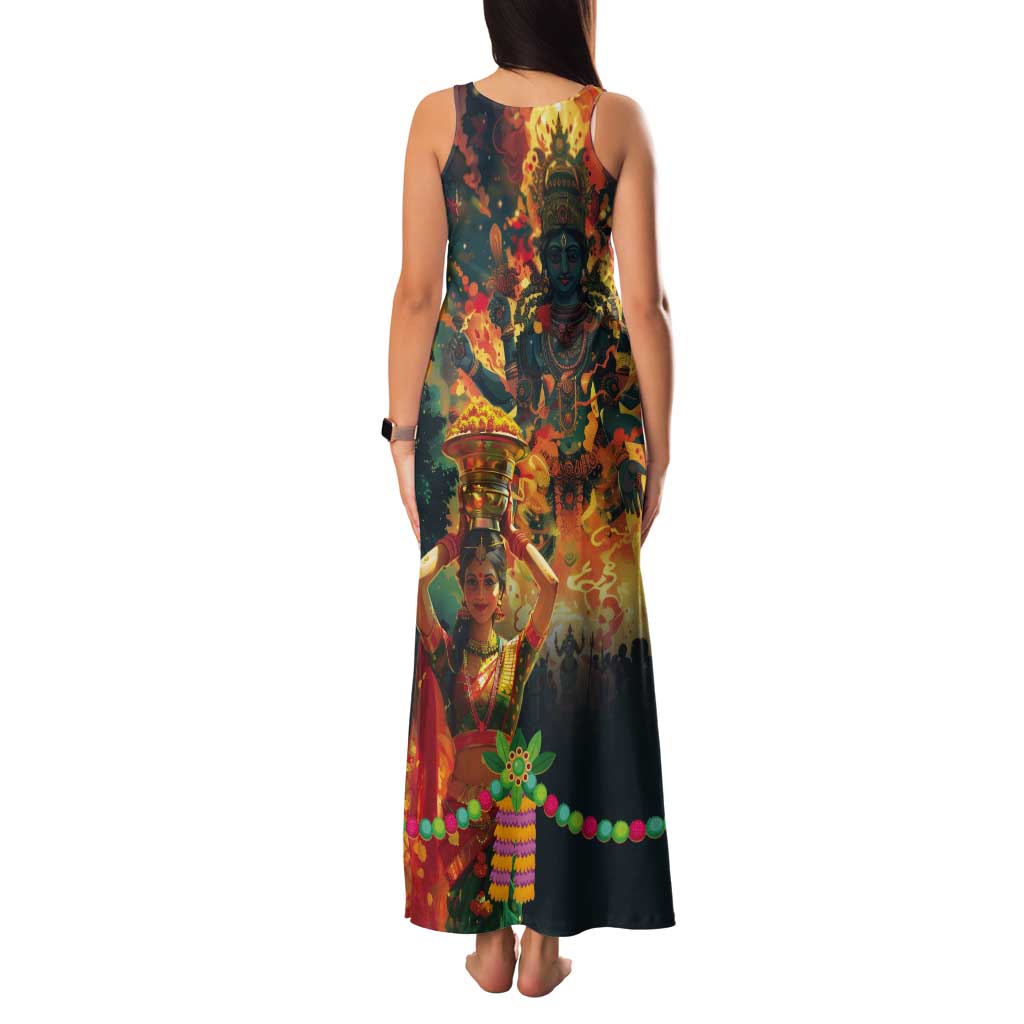 Bonalu Festival 2024 Tank Maxi Dress Bonam Parikrama - Wonder Print Shop