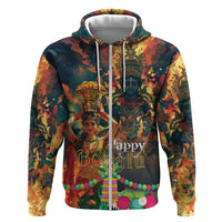 Bonalu Festival 2024 Zip Hoodie Bonam Parikrama - Wonder Print Shop