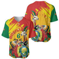 Bolivia Independence Day Baseball Jersey Puliwya Achka Aylluska Mamallaqta - Wonder Print Shop