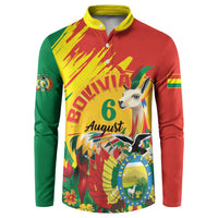 Bolivia Independence Day Button Sweatshirt Puliwya Achka Aylluska Mamallaqta - Wonder Print Shop