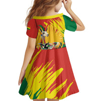 Bolivia Independence Day Family Matching Off Shoulder Short Dress and Hawaiian Shirt Puliwya Achka Aylluska Mamallaqta - Wonder Print Shop