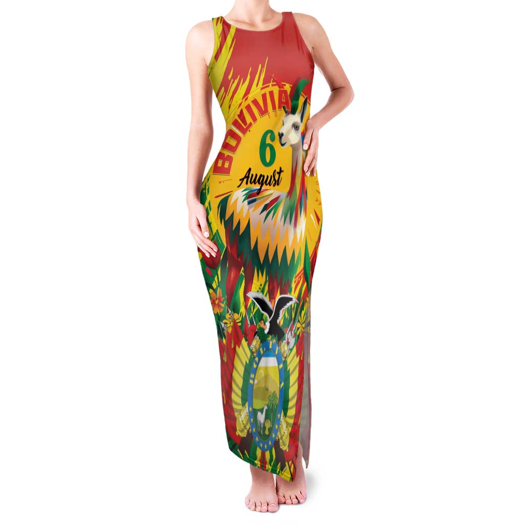 Bolivia Independence Day Family Matching Tank Maxi Dress and Hawaiian Shirt Puliwya Achka Aylluska Mamallaqta - Wonder Print Shop