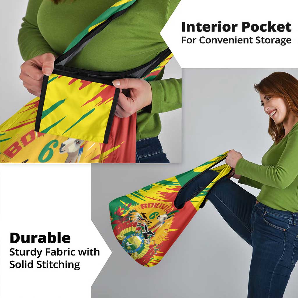 Bolivia Independence Day Grocery Bag Puliwya Achka Aylluska Mamallaqta