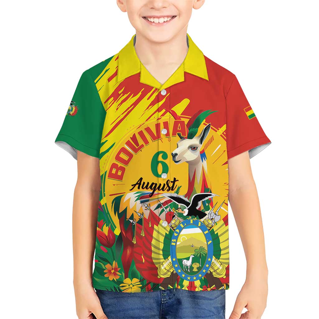 Bolivia Independence Day Hawaiian Shirt Puliwya Achka Aylluska Mamallaqta - Wonder Print Shop