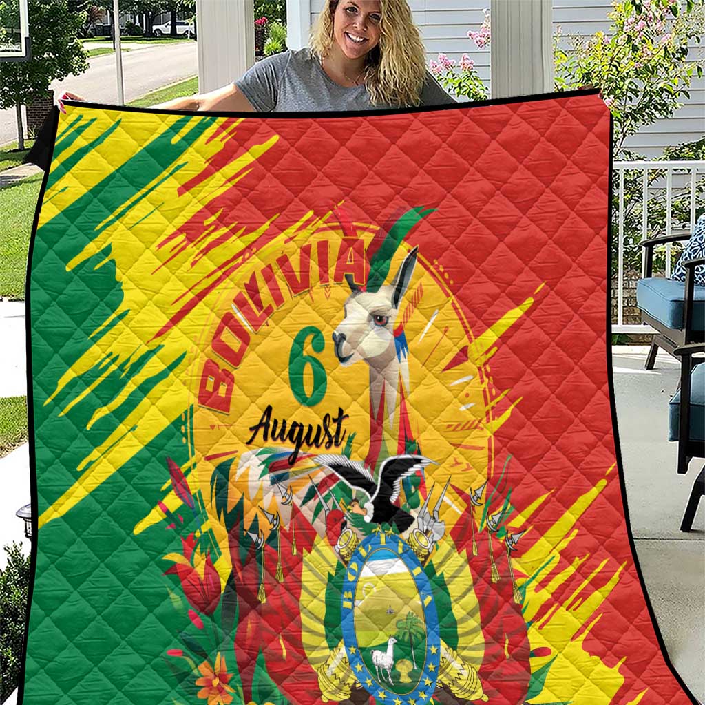 Bolivia Independence Day Quilt Puliwya Achka Aylluska Mamallaqta - Wonder Print Shop