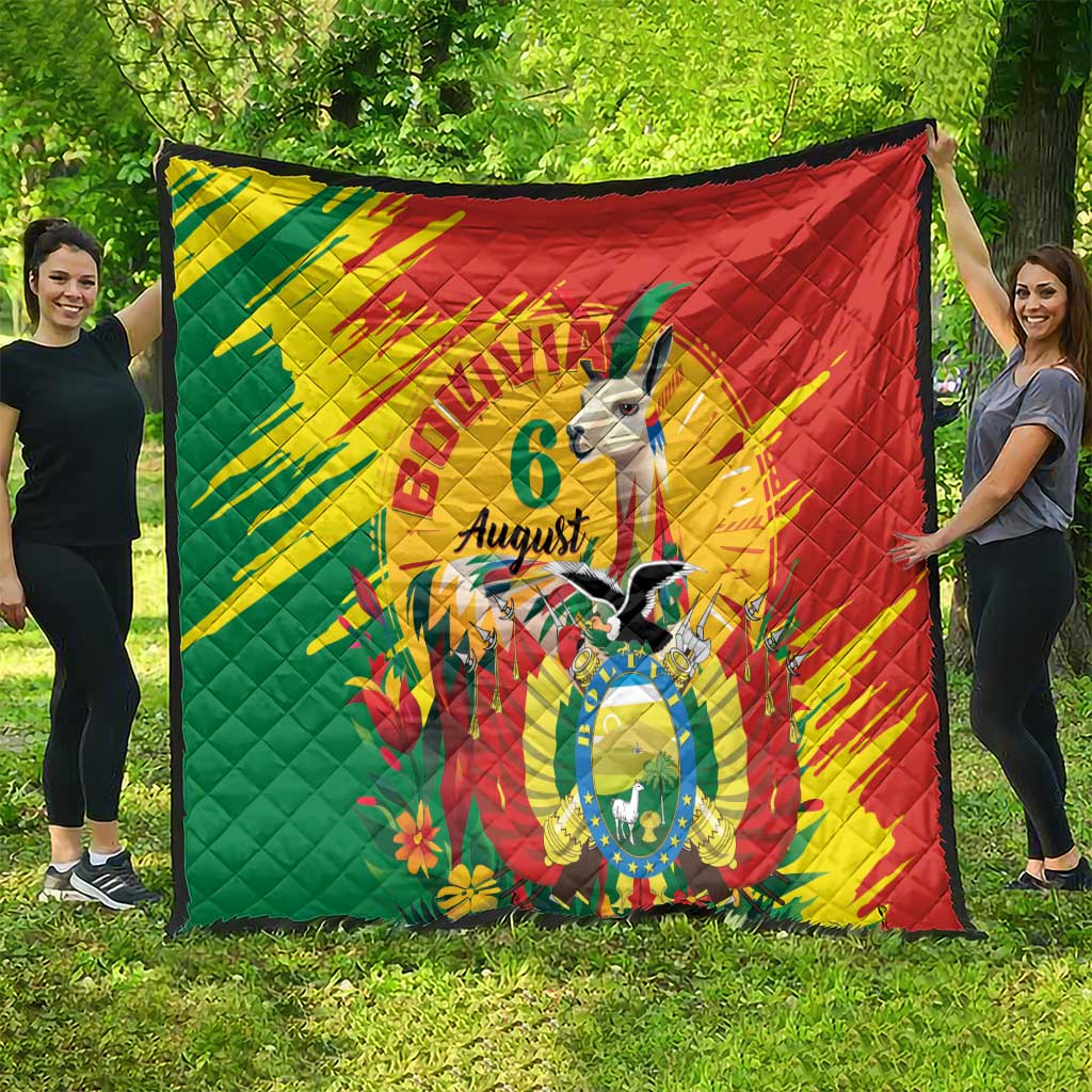 Bolivia Independence Day Quilt Puliwya Achka Aylluska Mamallaqta - Wonder Print Shop