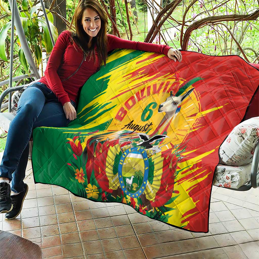 Bolivia Independence Day Quilt Puliwya Achka Aylluska Mamallaqta - Wonder Print Shop