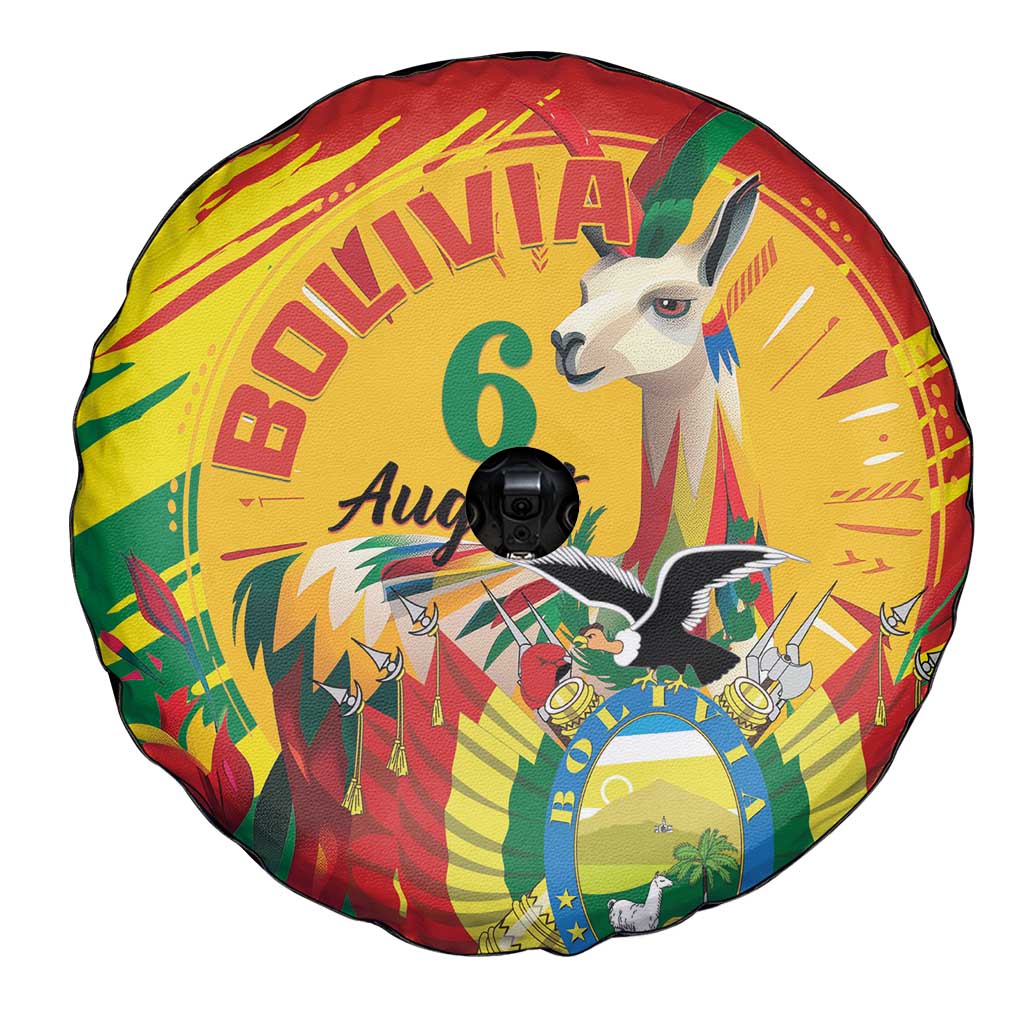 Bolivia Independence Day Spare Tire Cover Puliwya Achka Aylluska Mamallaqta - Wonder Print Shop