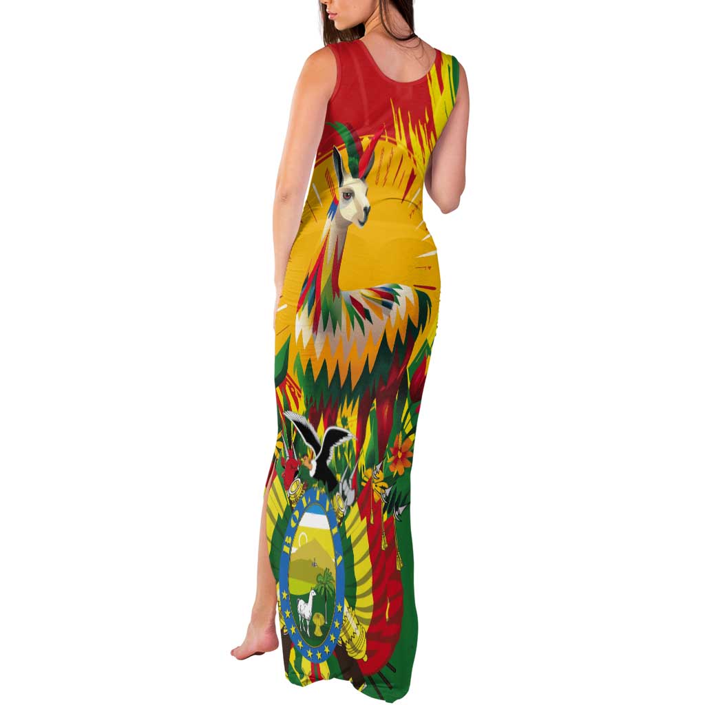 Bolivia Independence Day Tank Maxi Dress Puliwya Achka Aylluska Mamallaqta - Wonder Print Shop