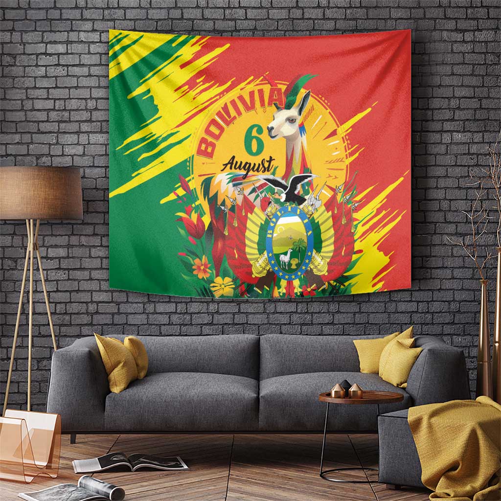 Bolivia Independence Day Tapestry Puliwya Achka Aylluska Mamallaqta - Wonder Print Shop