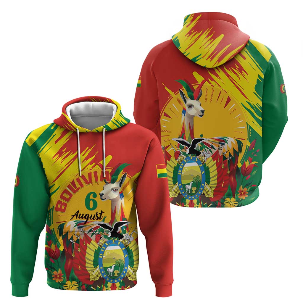 Bolivia Independence Day Zip Hoodie Puliwya Achka Aylluska Mamallaqta - Wonder Print Shop