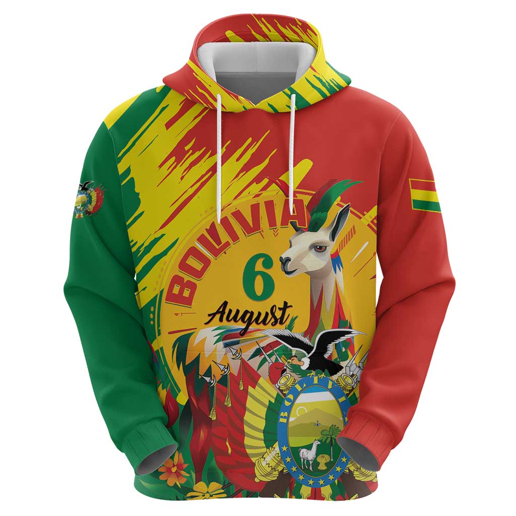 Bolivia Independence Day Zip Hoodie Puliwya Achka Aylluska Mamallaqta - Wonder Print Shop