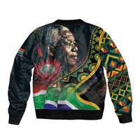 Nelson Mandela Birthday Bomber Jacket Leader of the Nation - Wonder Print Shop