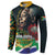 Nelson Mandela Birthday Button Sweatshirt Leader of the Nation - Wonder Print Shop