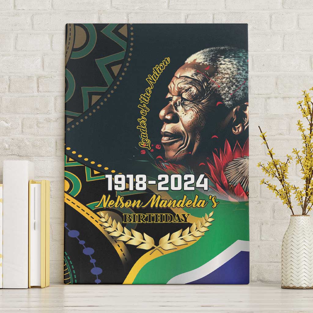 Nelson Mandela Birthday Canvas Wall Art Leader of the Nation - Wonder Print Shop