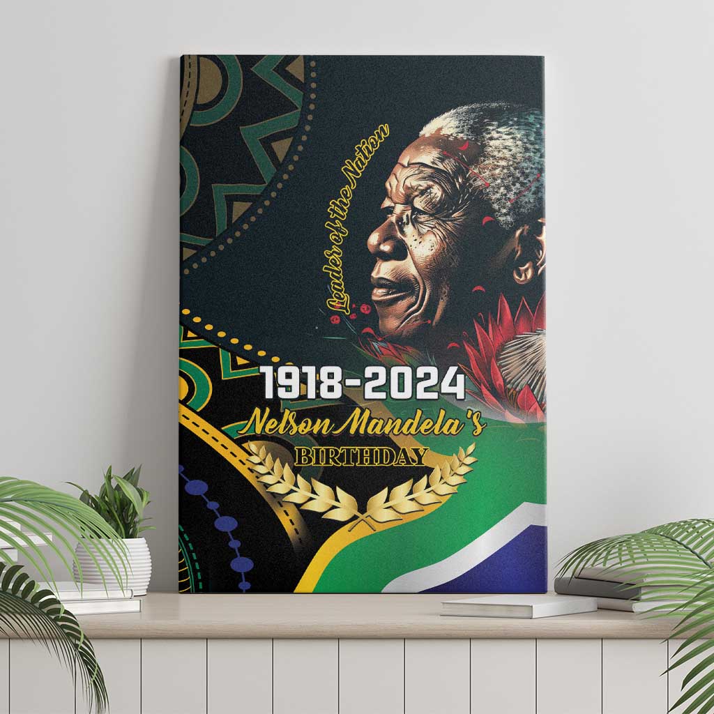 Nelson Mandela Birthday Canvas Wall Art Leader of the Nation - Wonder Print Shop