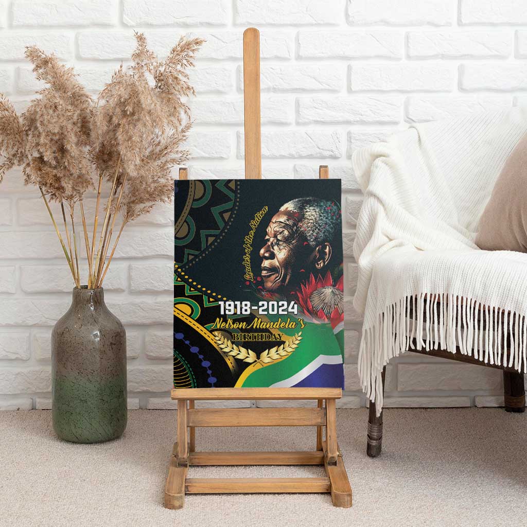 Nelson Mandela Birthday Canvas Wall Art Leader of the Nation - Wonder Print Shop