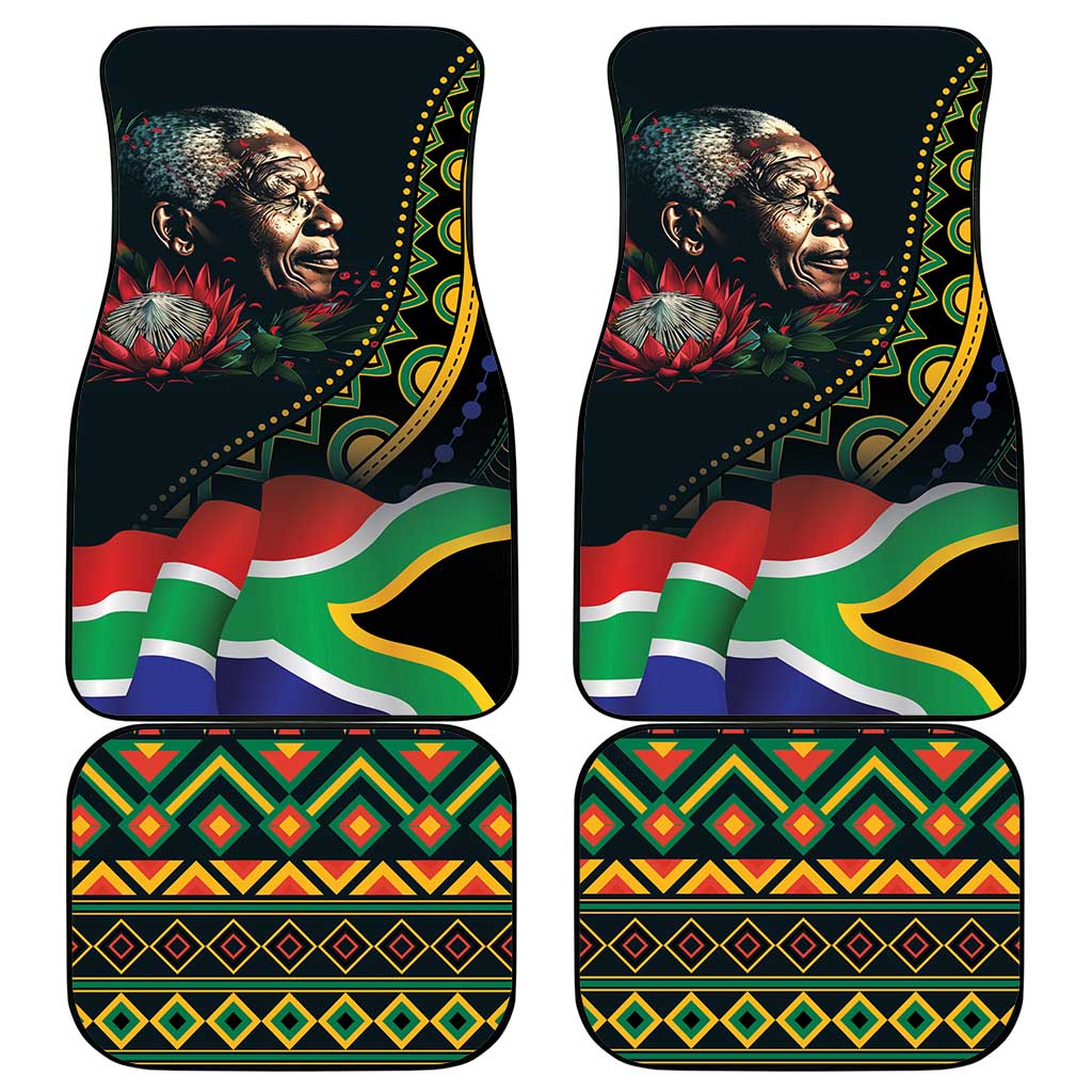 Nelson Mandela Birthday Car Mats Leader of the Nation - Wonder Print Shop