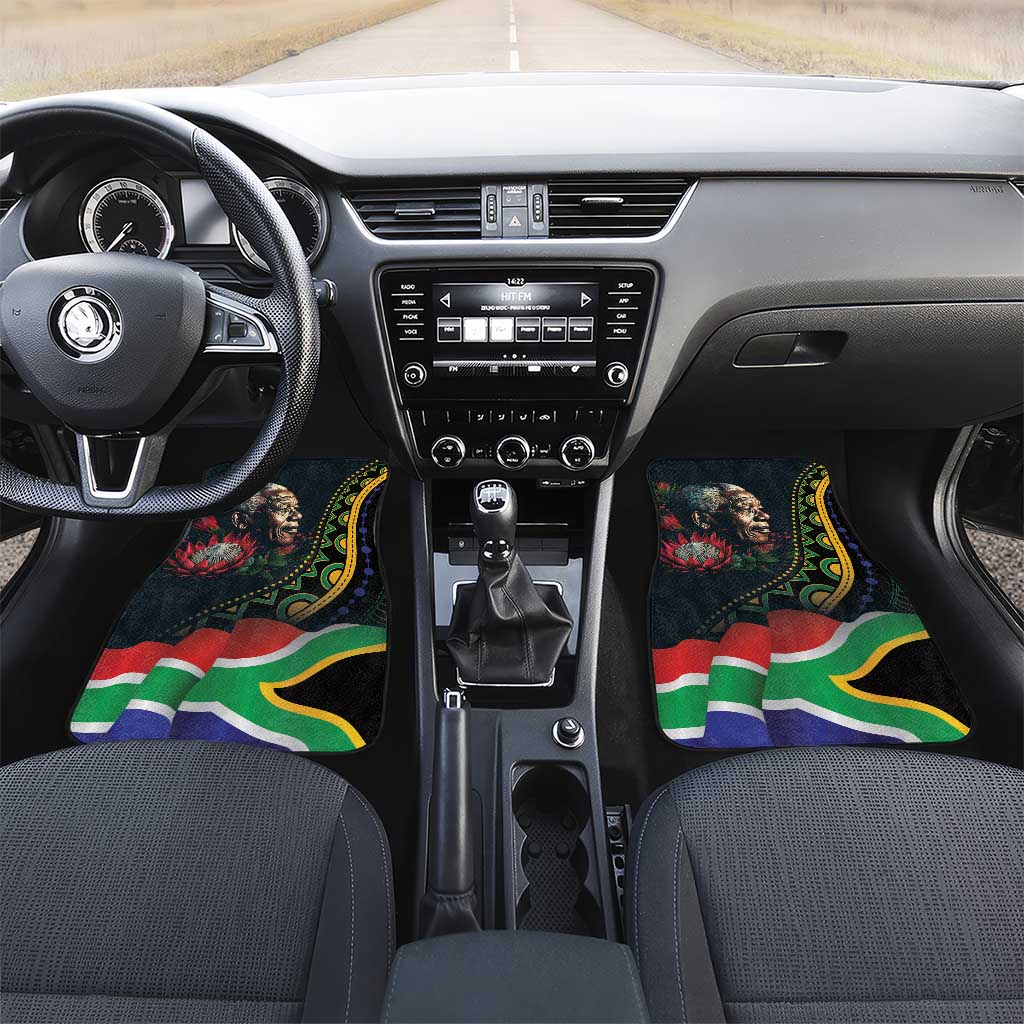 Nelson Mandela Birthday Car Mats Leader of the Nation - Wonder Print Shop