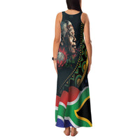 Nelson Mandela Birthday Family Matching Tank Maxi Dress and Hawaiian Shirt Leader of the Nation - Wonder Print Shop