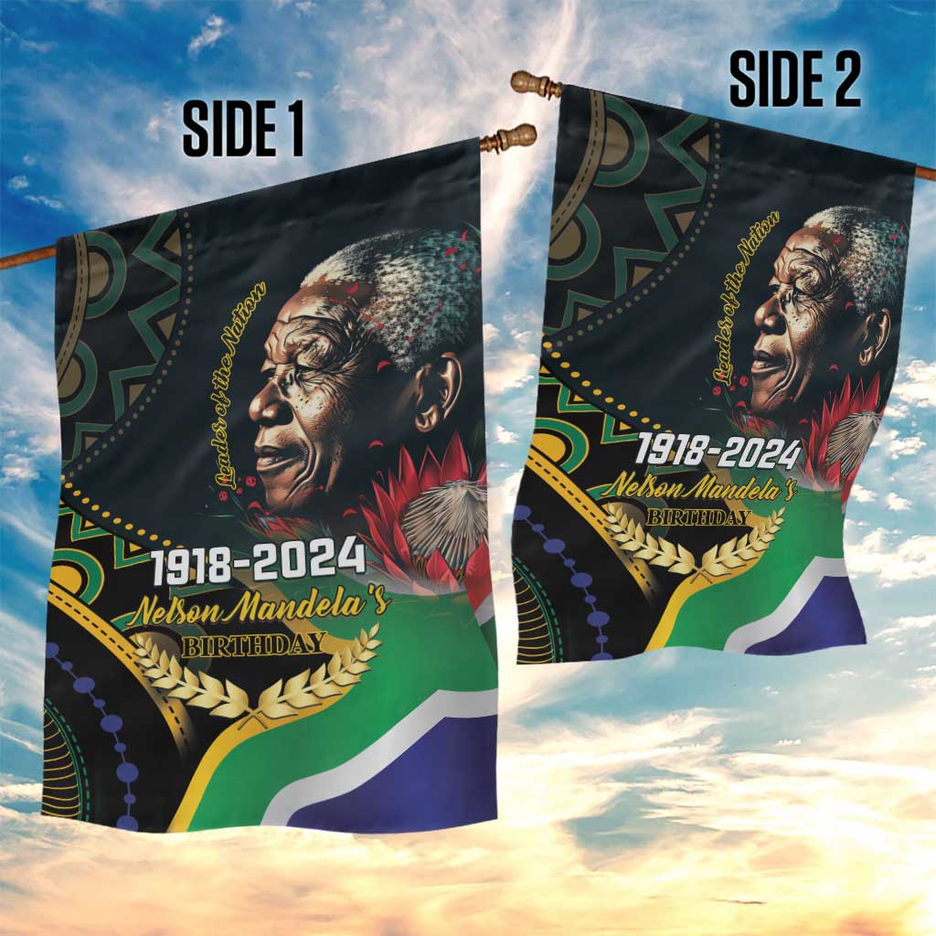 Nelson Mandela Birthday Garden Flag Leader of the Nation - Wonder Print Shop