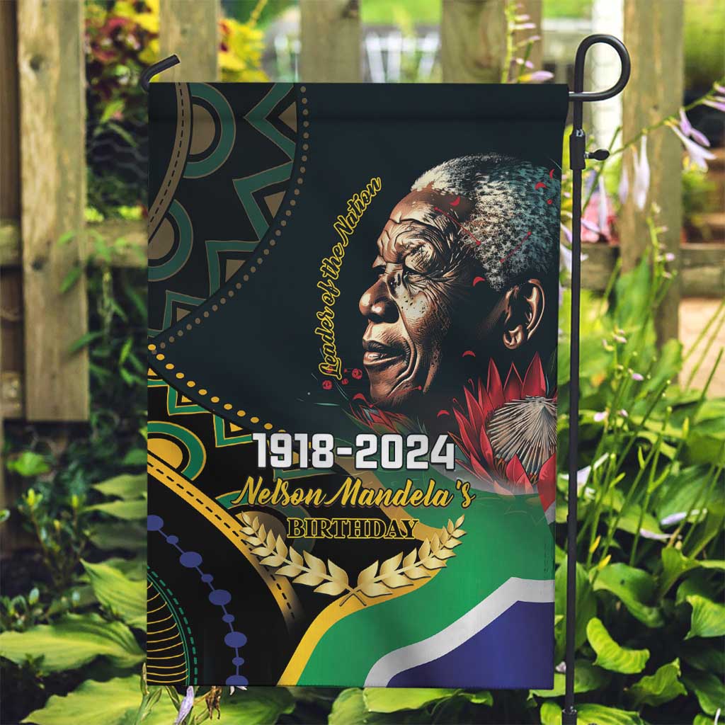 Nelson Mandela Birthday Garden Flag Leader of the Nation - Wonder Print Shop