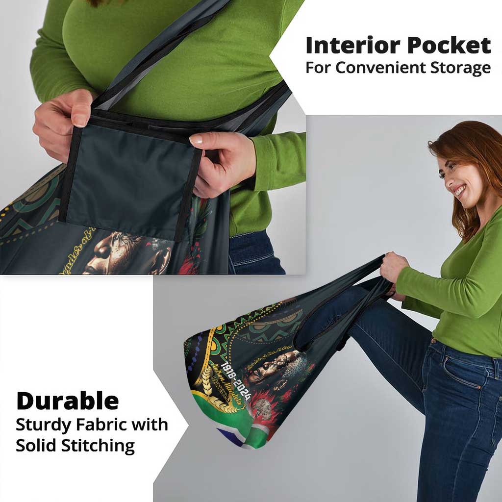 Nelson Mandela Birthday Grocery Bag Leader of the Nation