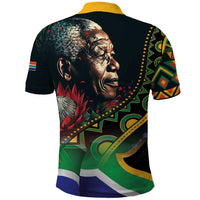 Nelson Mandela Birthday Polo Shirt Leader of the Nation - Wonder Print Shop