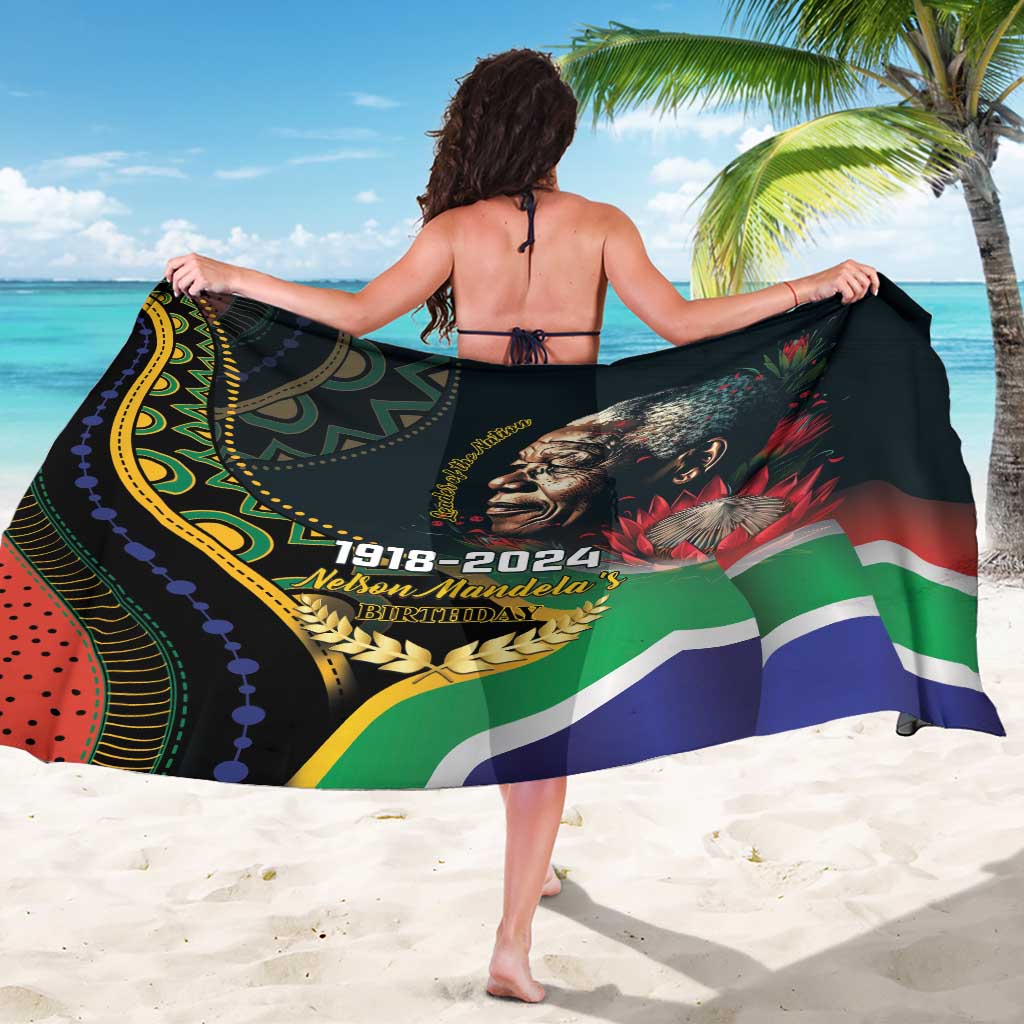 Nelson Mandela Birthday Sarong Leader of the Nation - Wonder Print Shop