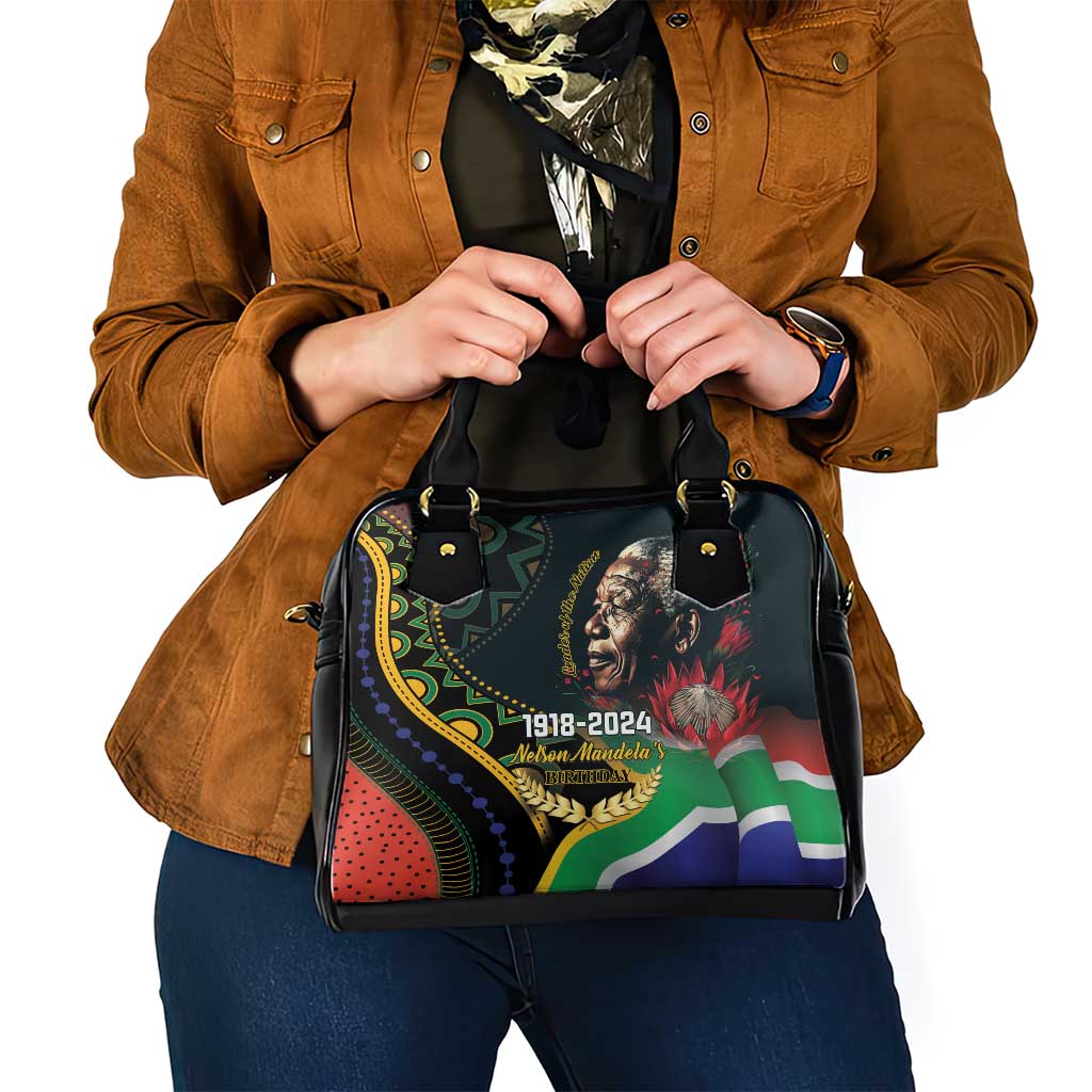 Nelson Mandela Birthday Shoulder Handbag Leader of the Nation