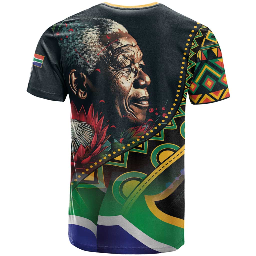 Nelson Mandela Birthday T Shirt Leader of the Nation - Wonder Print Shop