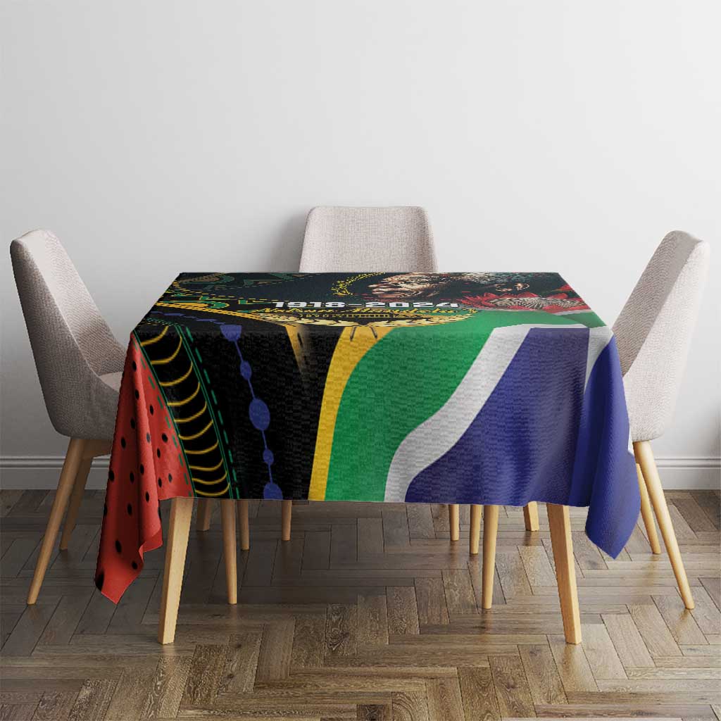 Nelson Mandela Birthday Tablecloth Leader of the Nation - Wonder Print Shop