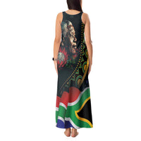 Nelson Mandela Birthday Tank Maxi Dress Leader of the Nation - Wonder Print Shop