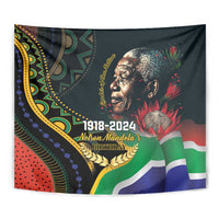 Nelson Mandela Birthday Tapestry Leader of the Nation - Wonder Print Shop