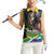 Nelson Mandela Birthday Women Sleeveless Polo Shirt Leader of the Nation - Wonder Print Shop