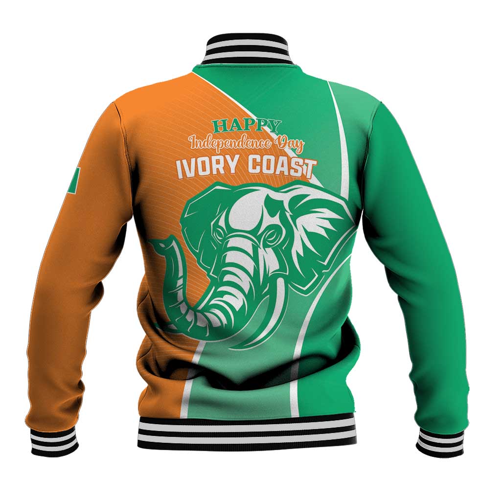 Ivory Coast Independence Day Baseball Jacket Cote d Ivoire Elephant - Wonder Print Shop