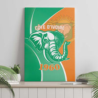 Ivory Coast Independence Day Canvas Wall Art Cote d Ivoire Elephant - Wonder Print Shop