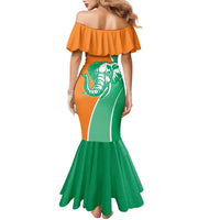 Ivory Coast Independence Day Family Matching Mermaid Dress and Hawaiian Shirt Cote d Ivoire Elephant - Wonder Print Shop