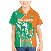 Ivory Coast Independence Day Family Matching Mermaid Dress and Hawaiian Shirt Cote d Ivoire Elephant - Wonder Print Shop